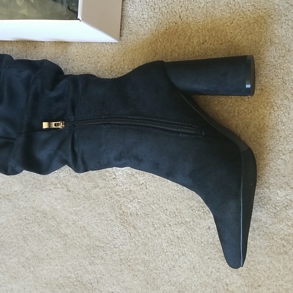 New In Box Slouchy Block Heeled Boots - Picture 2 of 9